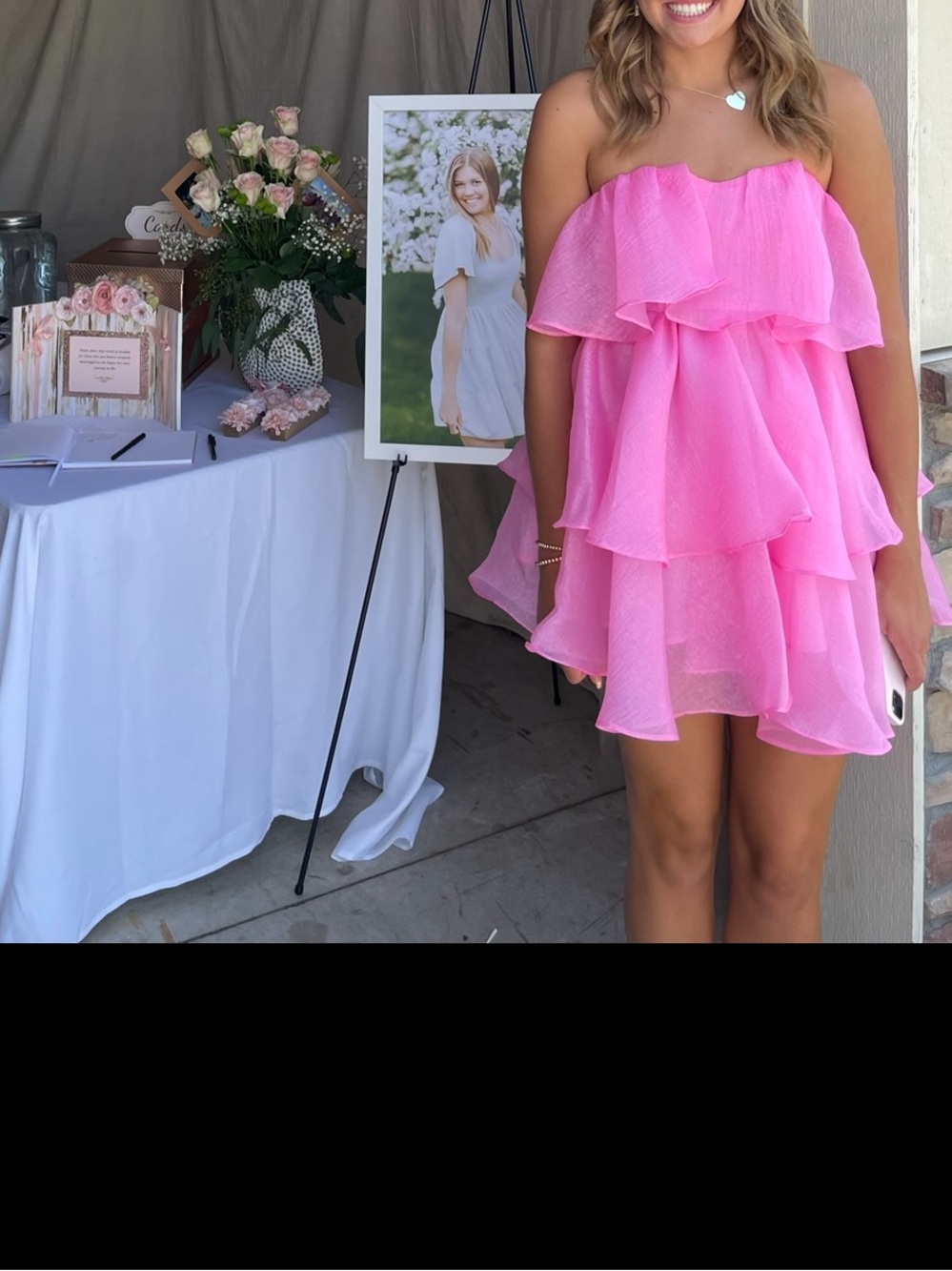 Pink Ruffle Dress - Picture 2 of 6
